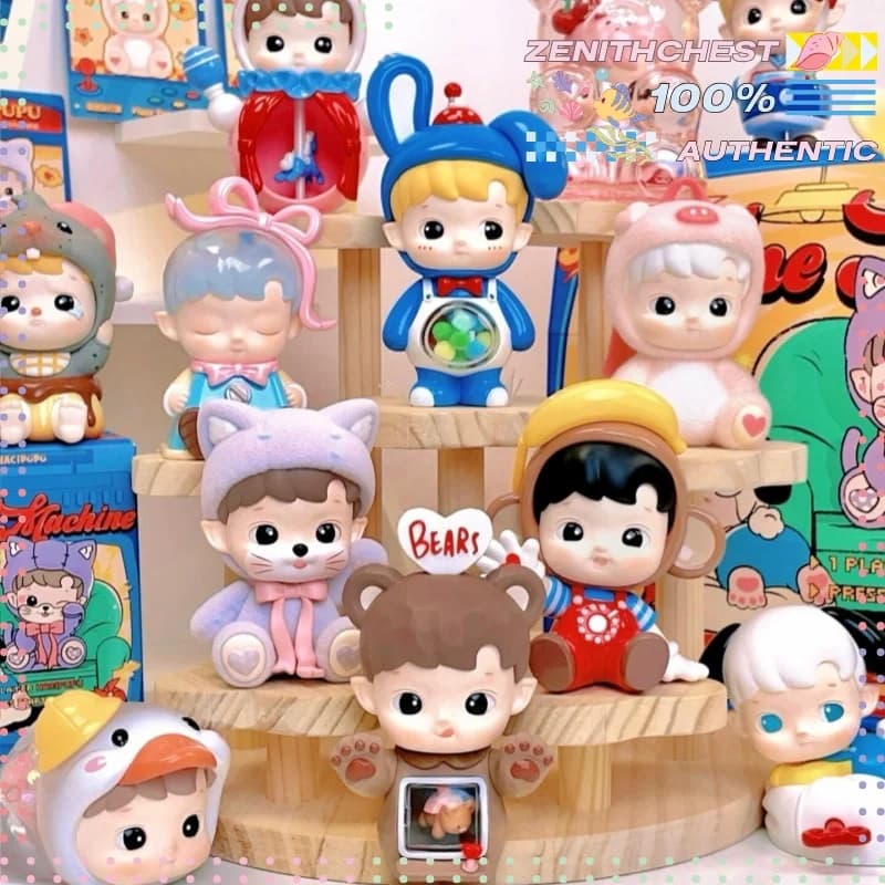 Autentica scatola cieca della serie POP MART Hacipupu Rolling Time Machine, ideale come regalo alla moda della cultura pop o esposizione artistica fatta a mano