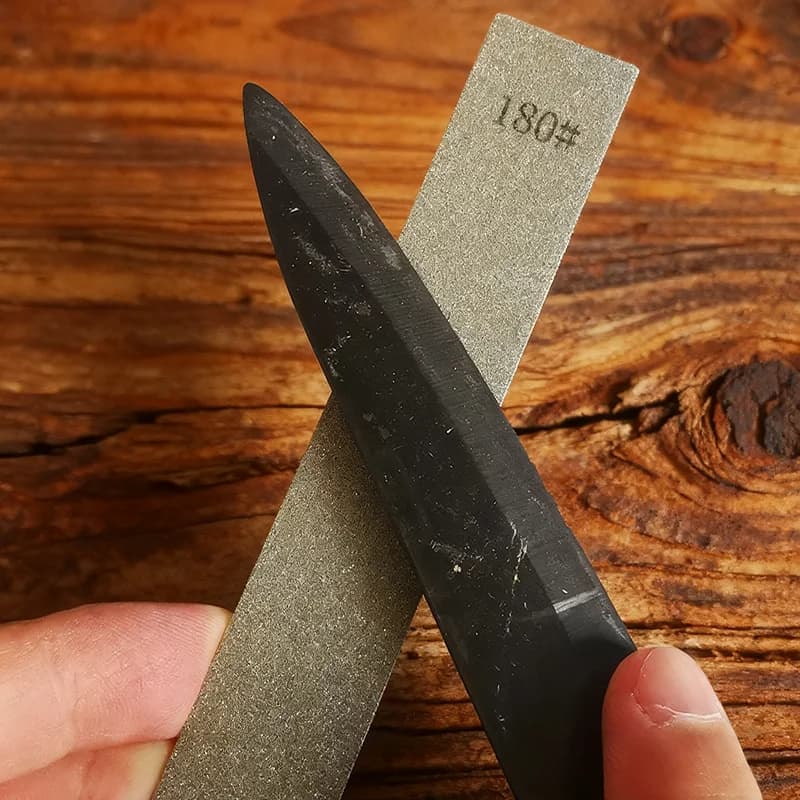 Pietra per affilare diamantata portatile, nessuna base richiesta, affilacoltelli portatile, doppia grana, pietra per affilare rapidamente, utensile da cucina