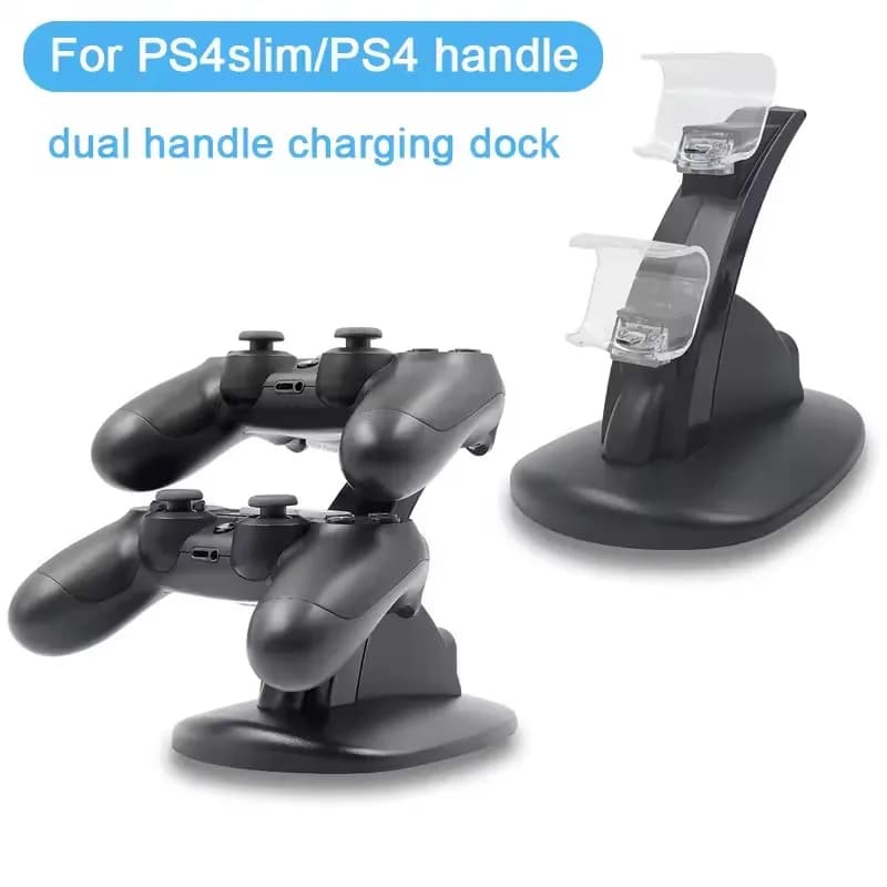Base di Ricarica per Controller Sony PlayStation PS4, Supporto per Caricabatterie DualShock 4 PS 4 Pro Slim