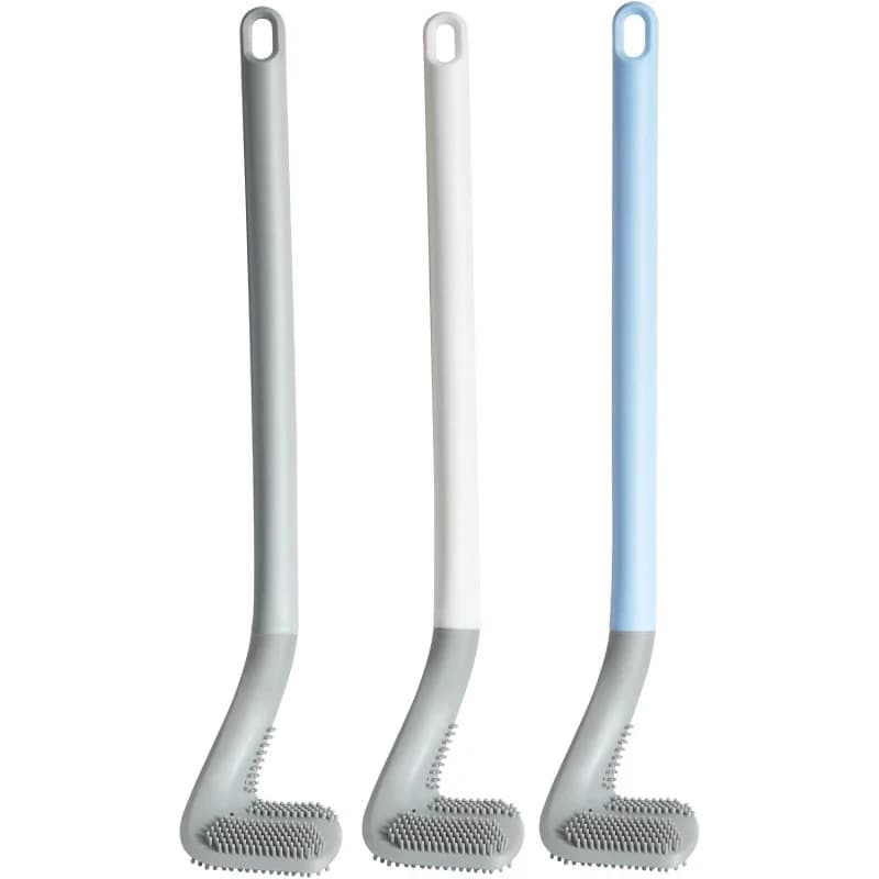 Set di spazzole per WC a tema golf, spazzola per la pulizia del WC, spazzola per WC con manico flessibile ed estensibile, spazzola per WC per pulizia profonda a 360°, Qu