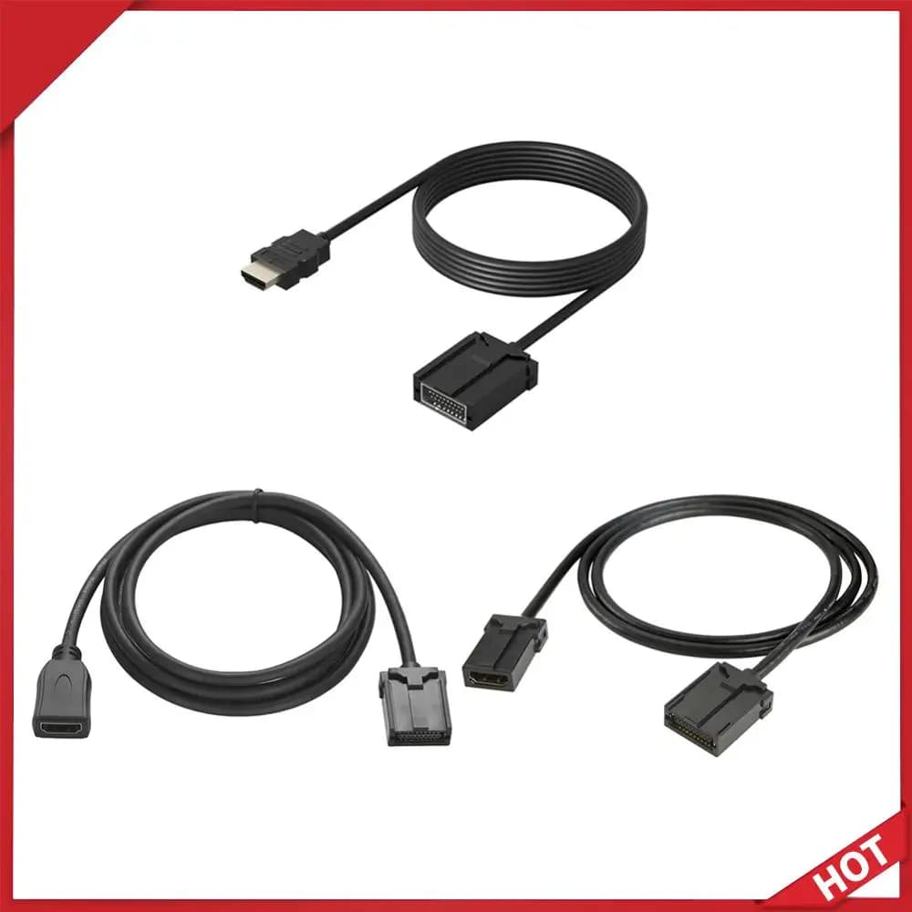 Cavo HDMI compatibile tipo E a connettore video HD maschio, cavo tipo E a connettore video HD femmina per veicoli e automobili