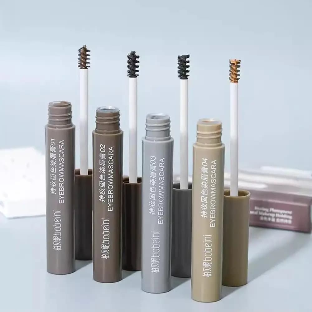Crema Colorante Liquida per Sopracciglia, Mascara 3D Naturale Impermeabile ad Asciugatura Rapida, Marrone Grigio, per Trucco Donna