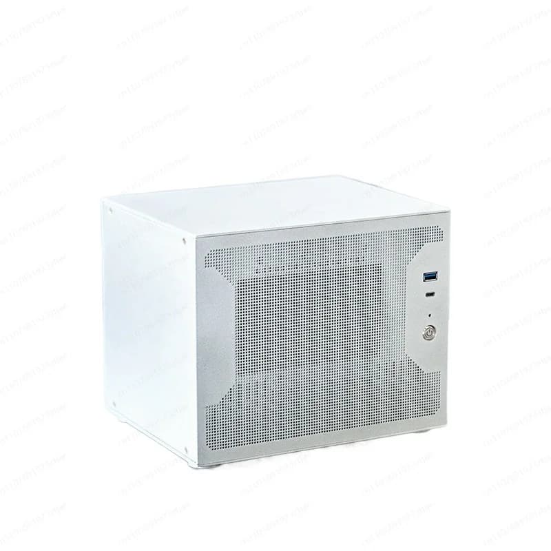 Chassis NAS a 8 dischi e 9 alloggiamenti per SSD da 2,5 pollici, scheda madre mini ITX, alimentatore SFX, custodia in alluminio per archiviazione domestica