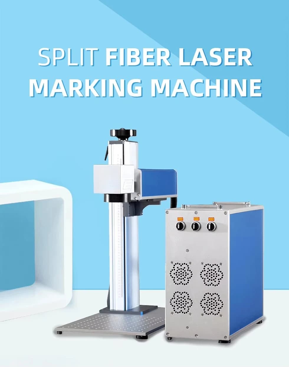 20W to 100W Fiber Laser Marking Machine for Deep Engraving on Stainless Steel and Metal