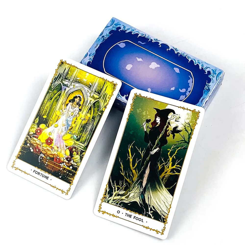 Carte dei tarocchi di vendita calda Versione inglese Gioco di carte di divinazione misteriosa, Giochi di carte per feste di festa per la famiglia e gli amici