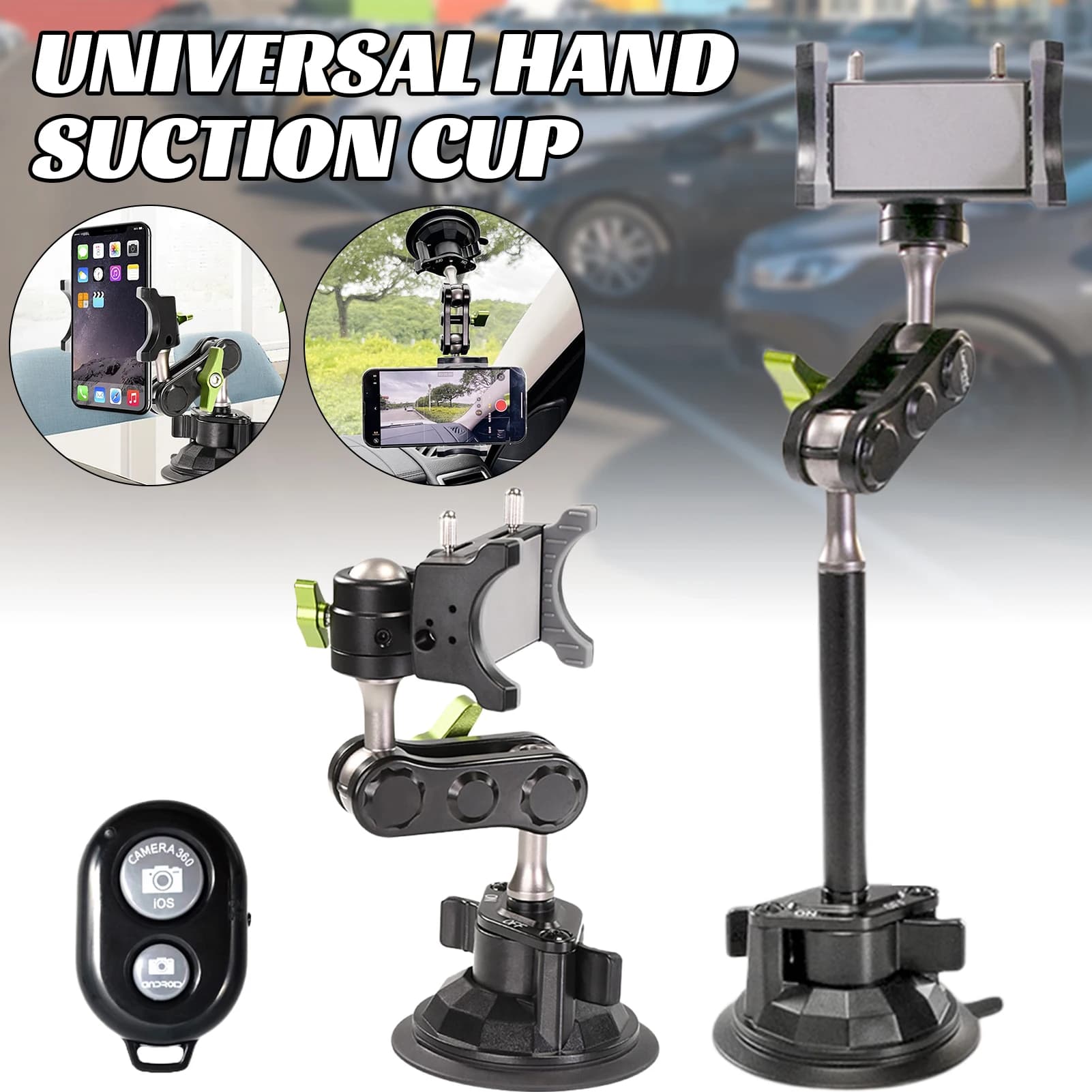 Braccio testa a sfera universale per telefono supporti cruscotto parabrezza universale per la guida