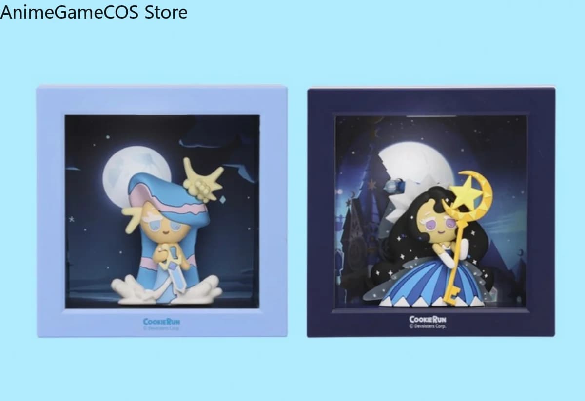 Anime Cookie Run: Kingdom Moonlight Cookie Sea Fairy Cookie Night Light Desktop Ornament Cartoon Lamp Birthday Gift Cosplay