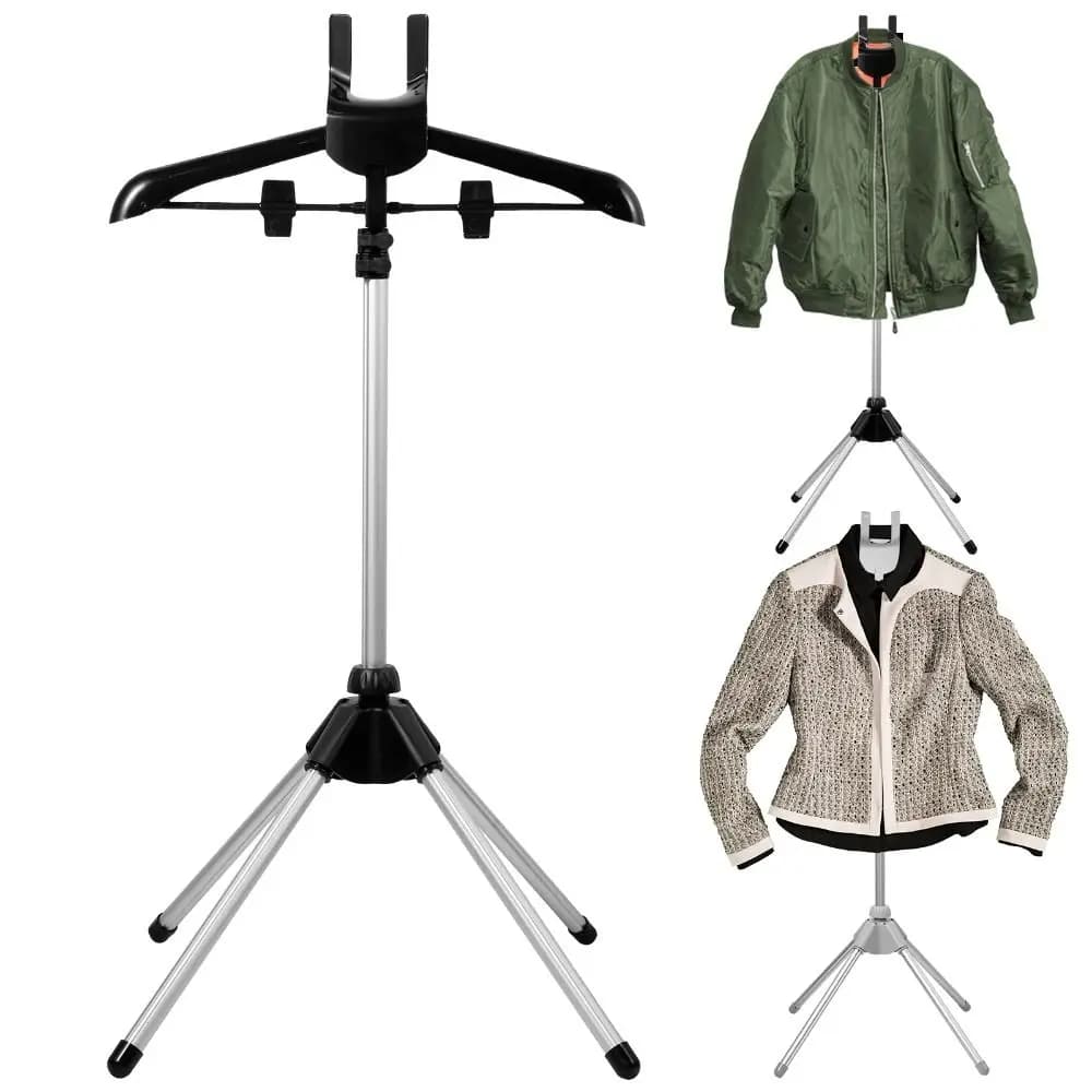 Floor Mounted Garment Steamer Rack Foldable Telescopic Steam Clothes Rack Adjustable Detachable Floor Mounted Steamer Stand
