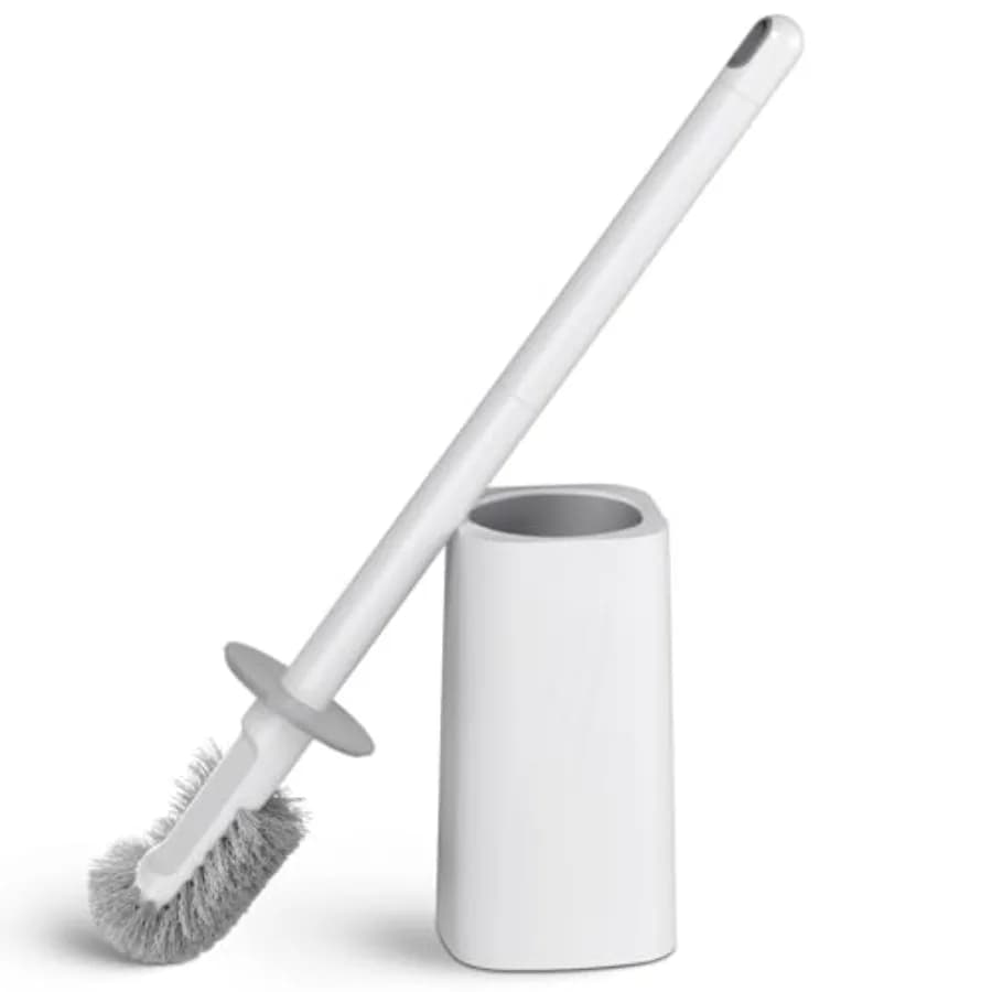 Set Spazzola e Porta Spazzola per WC - Spazzola per la Pulizia del WC, Accessori per il Bagno, Articoli Essenziali per la Pulizia Domestica B