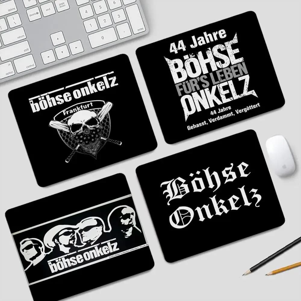 Bohse O-Onkelz Mouse Pad Small Gaming Accessories Keyboard Computer Offices Desk Mat Pc Gamer Non-slip Rubber Mousepad