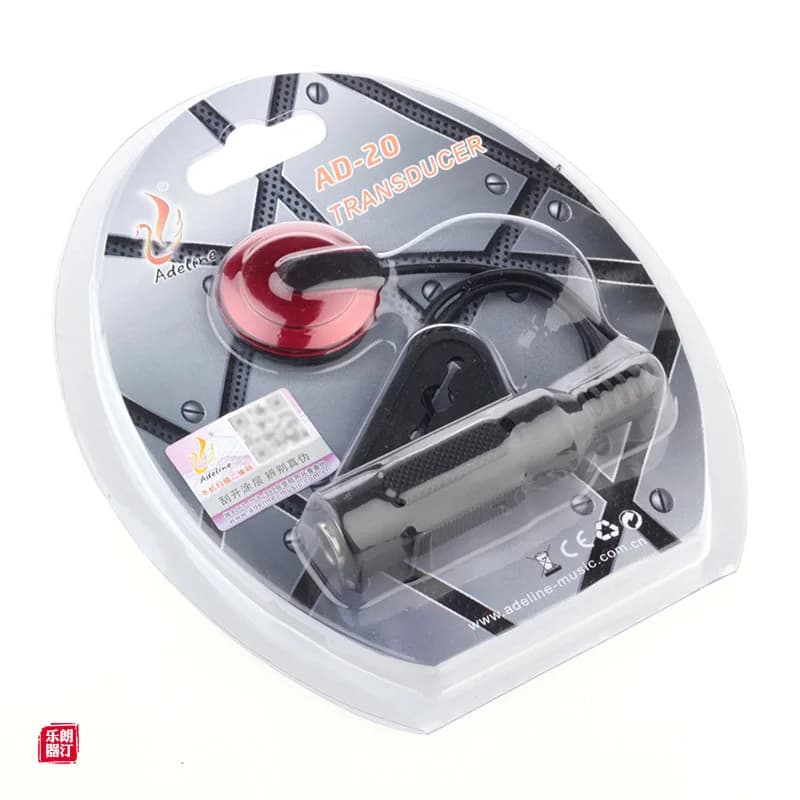 AD-20 Mini Sound Pick-up Piezo Amplificatore Trasduttore Stick Piezo Pickup per Chitarra Acustica Ukulele Violino Violoncello Banjo