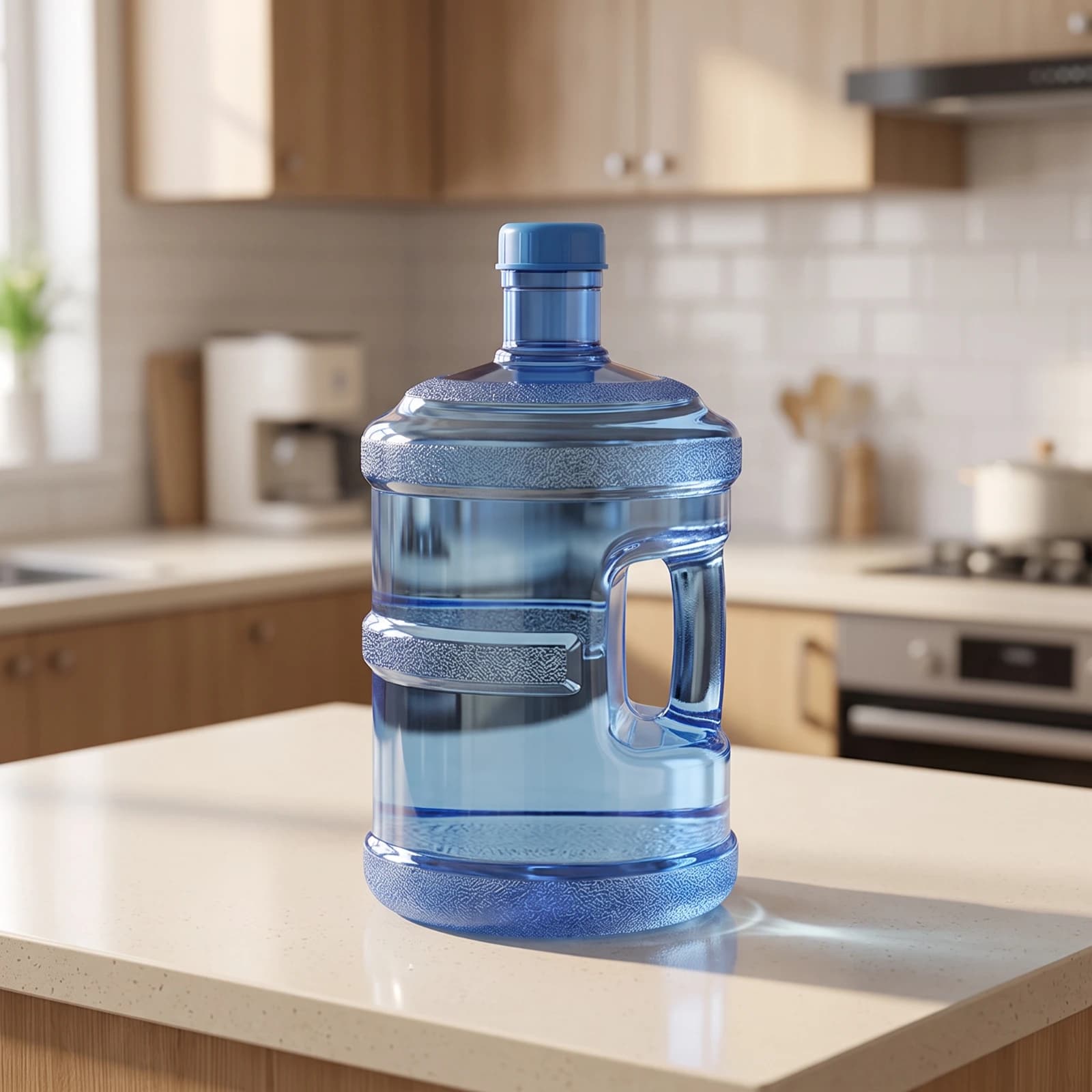 Water Jug with Handle Food-Grade Drinking Water Container Vessel Heat-Resistant Leakproof for Tea Bar, Kitchen