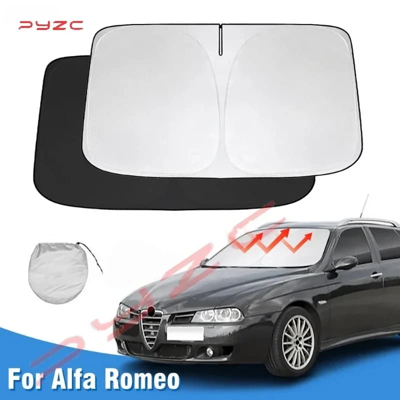 Windshield Sun Shade For Alfa Romeo156 Window Sunshade Sun Visor Protector Foldable Blocks UV Rays Keep Your Car Cooler