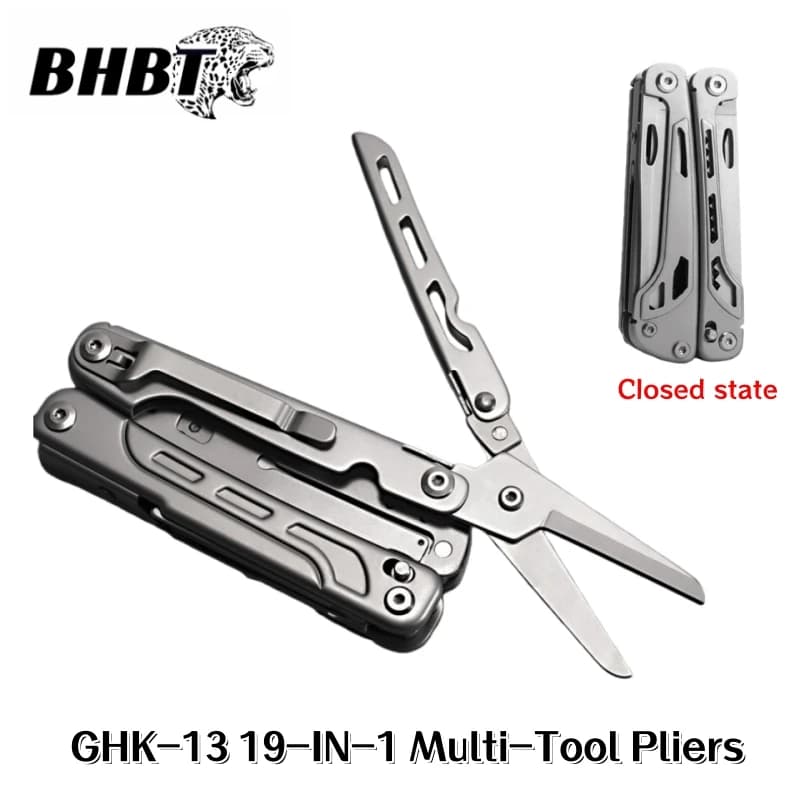 BHBT-13 19-IN-1 Pinze multiuso pieghevoli Pinze per utensili combinati multifunzionali Forbici pieghevoli Attrezzatura da esterno EDC