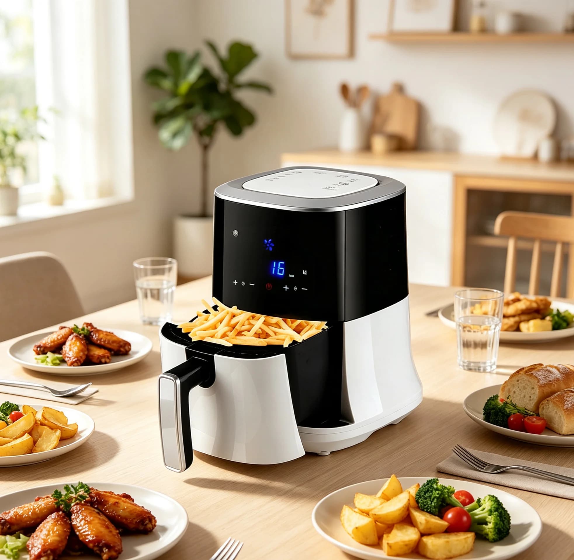 Hot Sale Classic 2.5L Square Oil‑Free Cooking Air Fryer Electronic Digital Control Electrodomsticos