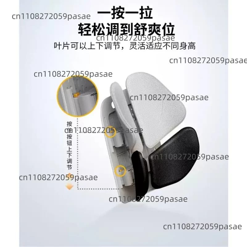 Cuscino di Supporto Lombare per Sedute Prolungate, Sedia Ergonomica da Ufficio, Supporto Lombare per Auto