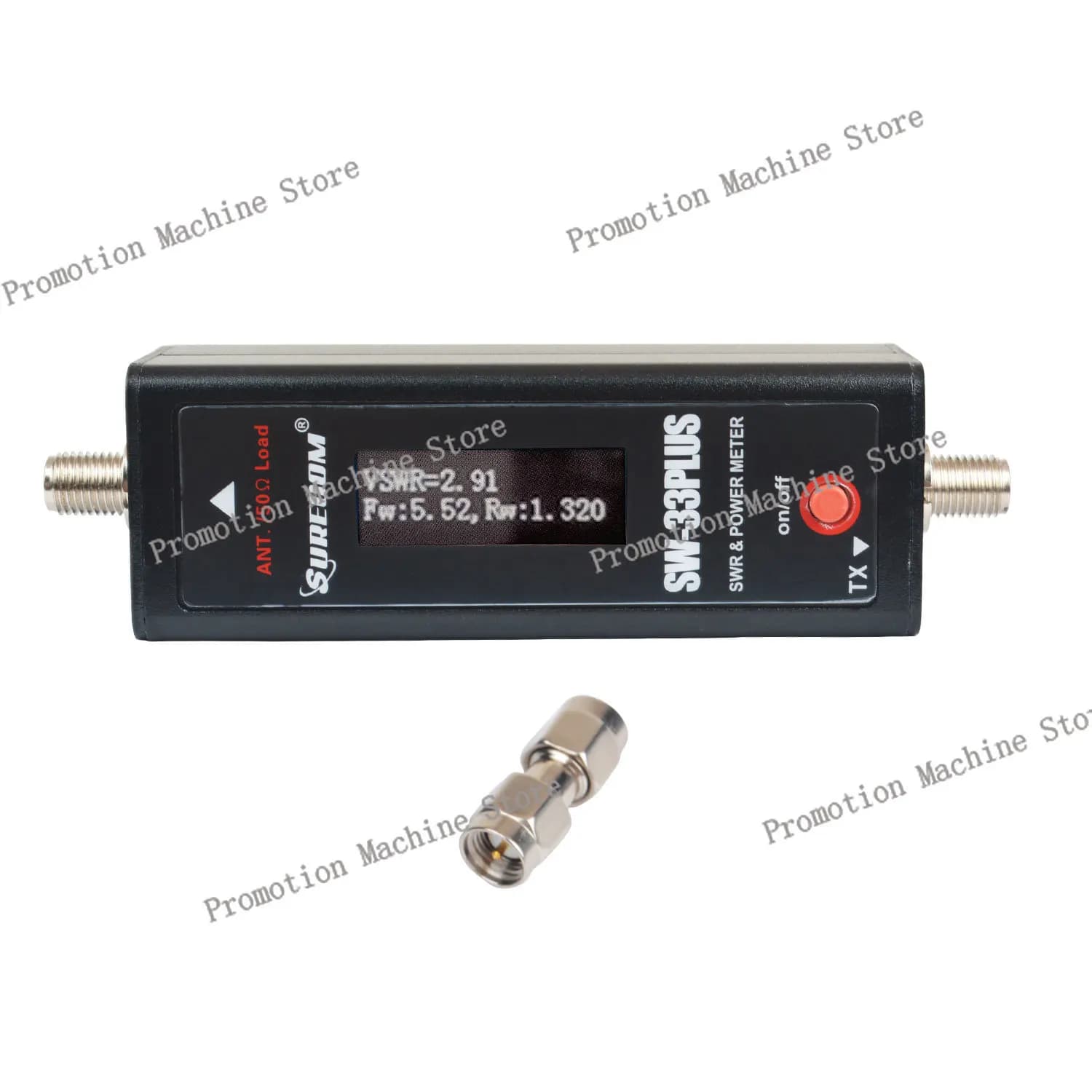 SW-33Plus Mini misuratore di potenza e SR VHF/UHF dual band 125-525 MHz per walkie-talkie analogico