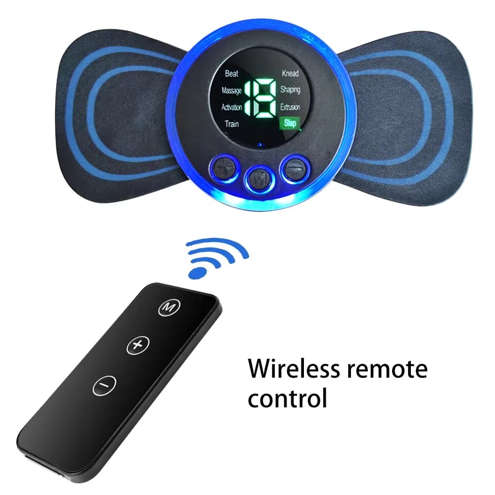 mini massaggiatore per il collo patch Massaggiatore elettrico portatile intelligente per schiena e spalle con cuscino e telecomando