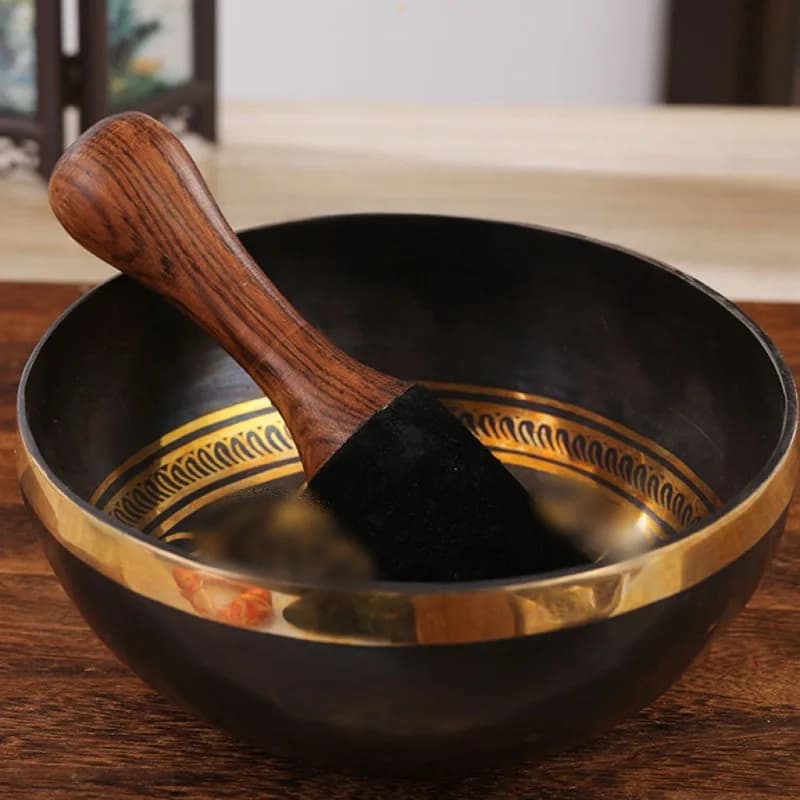 12-30 CM Brass Singing Bowls With Cushion Original Meditation Tibetan Bowl Sound Healing Buddhism Bowl Percussion Instruments