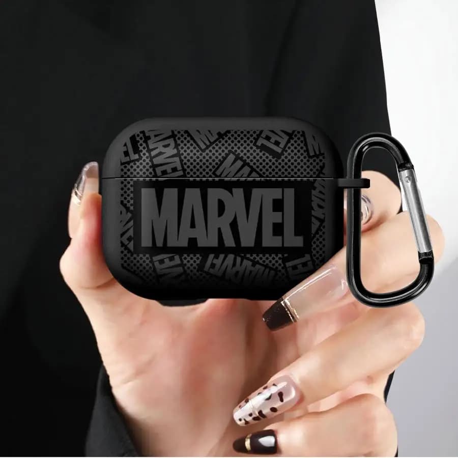 Custodie morbide per auricolari con logo Marvel Ironman Spiderman per Airpods 1 2 3 4 Pro Pro2 Pro3