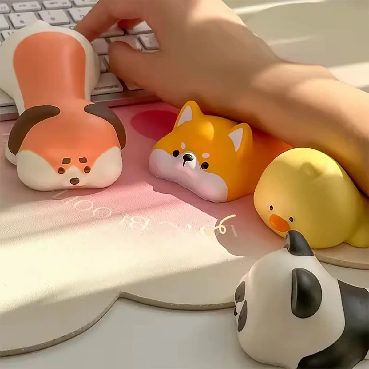 Simpatico Tappetino per Mouse Antistress con Supporto per Polso da Donna, Cuscino Poggiapolso per Ufficio e Scrivania