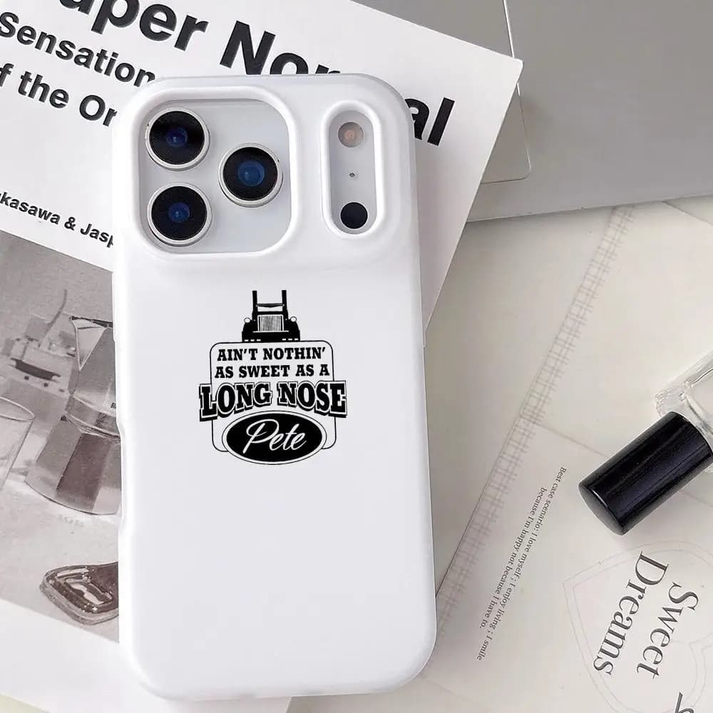 Custodia per telefono Fashion Brand Logo P-Peterbilt per iPhone 17 16 15 14 13 12 11 Pro Max Plus Mini, Cover Morbida Trasparente in Gelatina