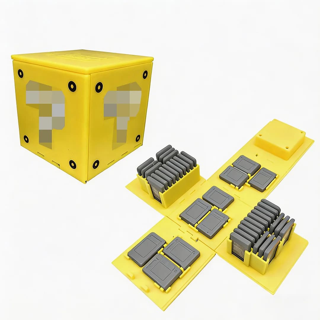 Custodia per schede di gioco 41 in 1 per Nintendo Switch, scatola portaoggetti pieghevole, custodia quadrata portatile per accessori Switch