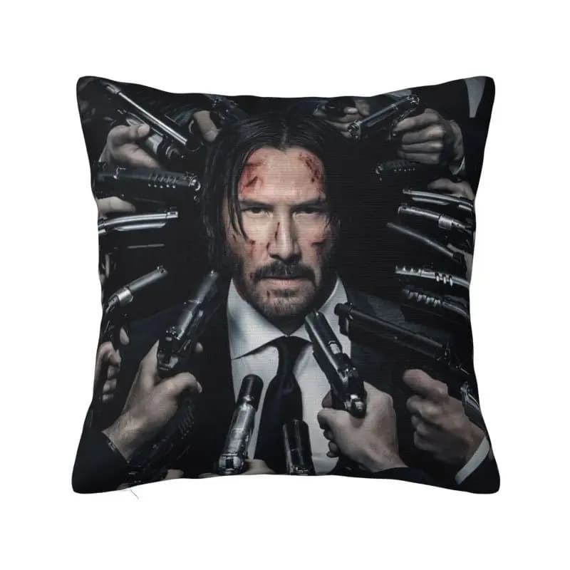 John Wick custom cushion cover in polyester Keanu Reeves Federa for sofa film