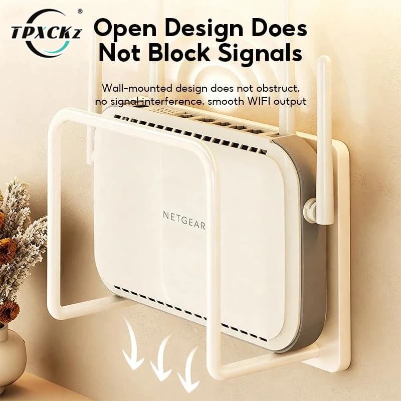 SL Wall-Mounted Router Bracket/Shelf Suitable For Wi-Fi Routers And Set-top Boxes Features Cable Management