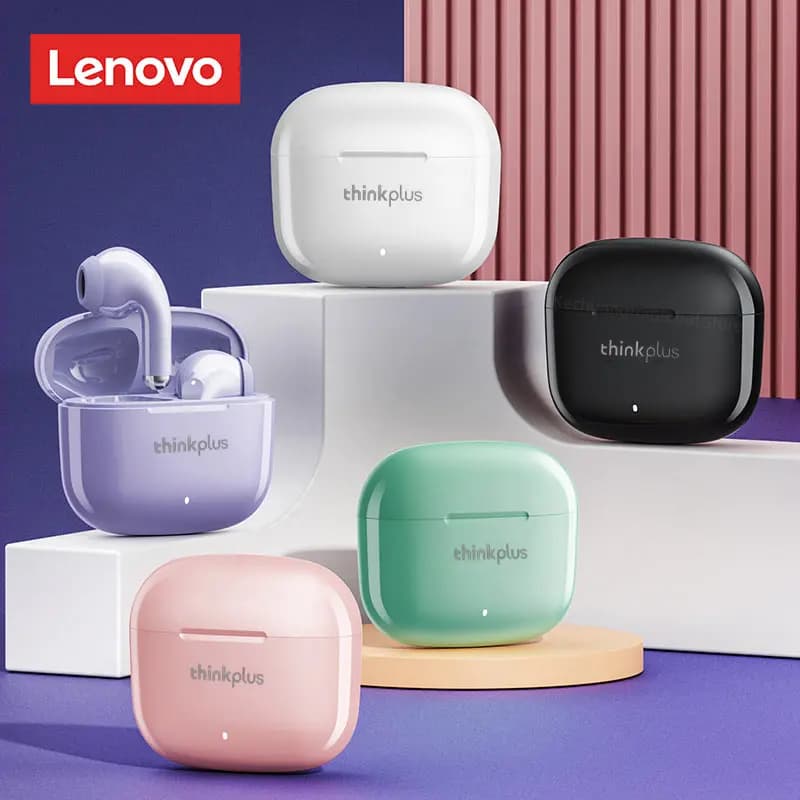 Lenovo LP40 Pro Cuffie senza fili Bluetooth 5.4 TWS Auricolari stereo Hifi Gaming Sport Touch Control Chiamata HD con microfono Auricolari