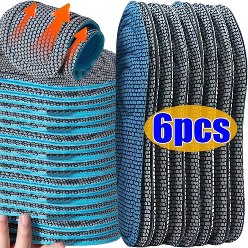6/2pcs Memory Foam Solette Ortopediche Scarpe Uomo Donna Nano Antibatterico Deodorizzazione Sottopiede Assorbimento Del Sudore Cuscino Da Corsa