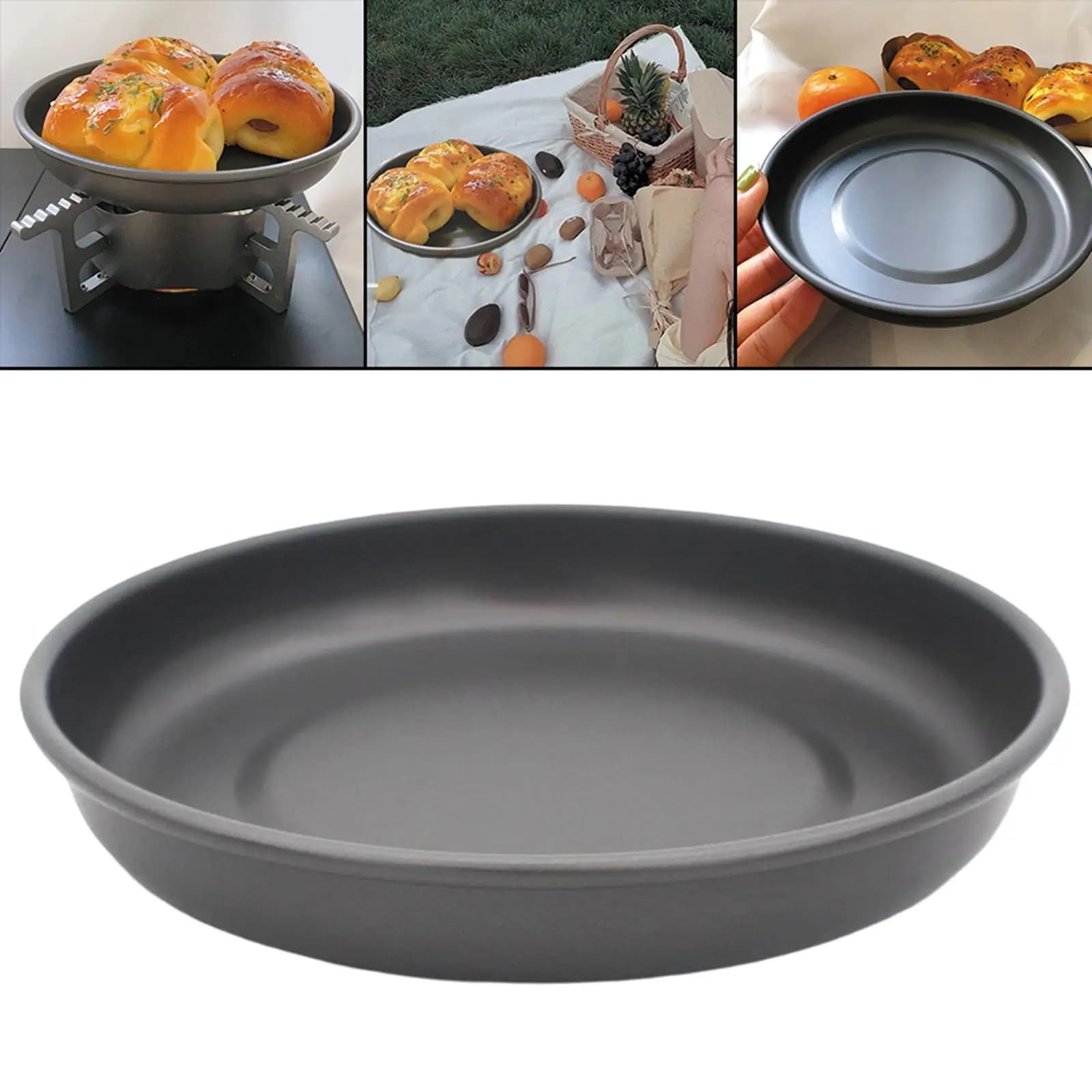 Pentole da campeggio portatili Padella da cucina pieghevole per 2-3 persone