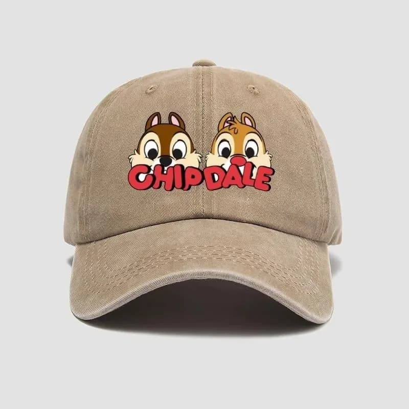 Cappello Chip e Dale con personaggi dei cartoni animati, per uomo e donna, alla moda, versatile, dolce e semplice, berretto da baseball casual, idea regalo