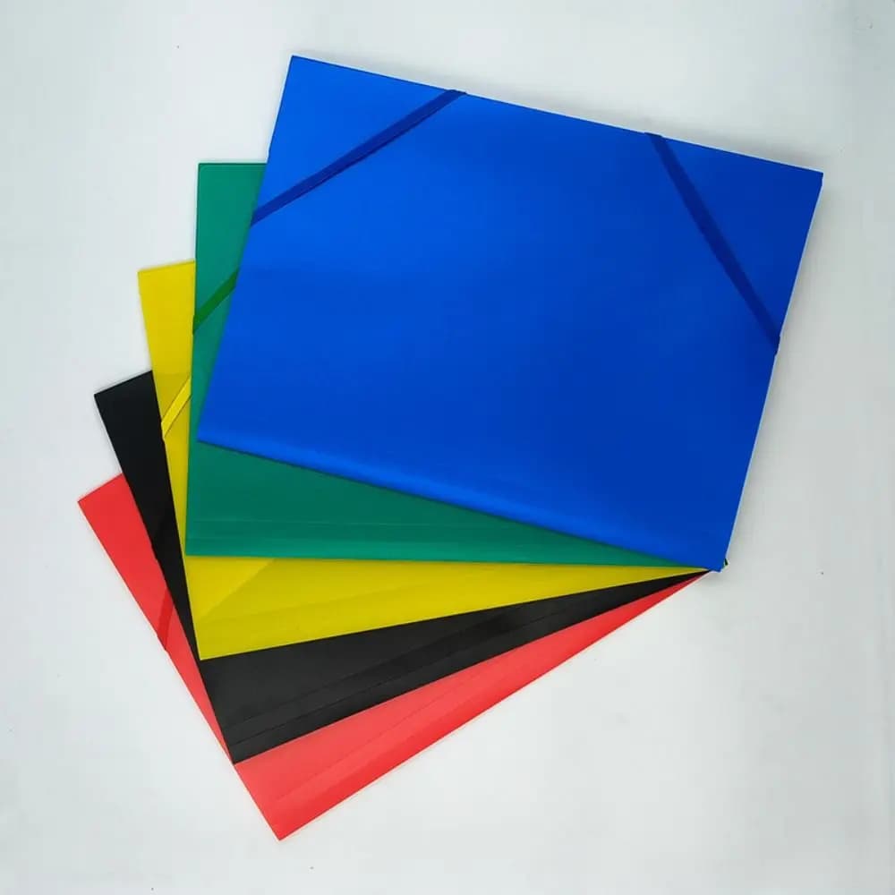 Nuova cartella portadocumenti in plastica A4 espandibile di grande capacità, custodia portadocumenti con design a cinghia elastica, per ufficio scolastico