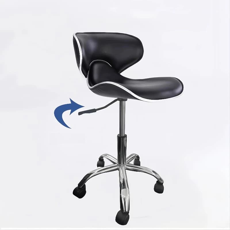 ‌ Sedia a sella in PU regolabile in altezza, 360 ° Sgabello girevole per bellezza, sedia antiscivolo per toelettatura animali domestici, sedile da ufficio ergonomico