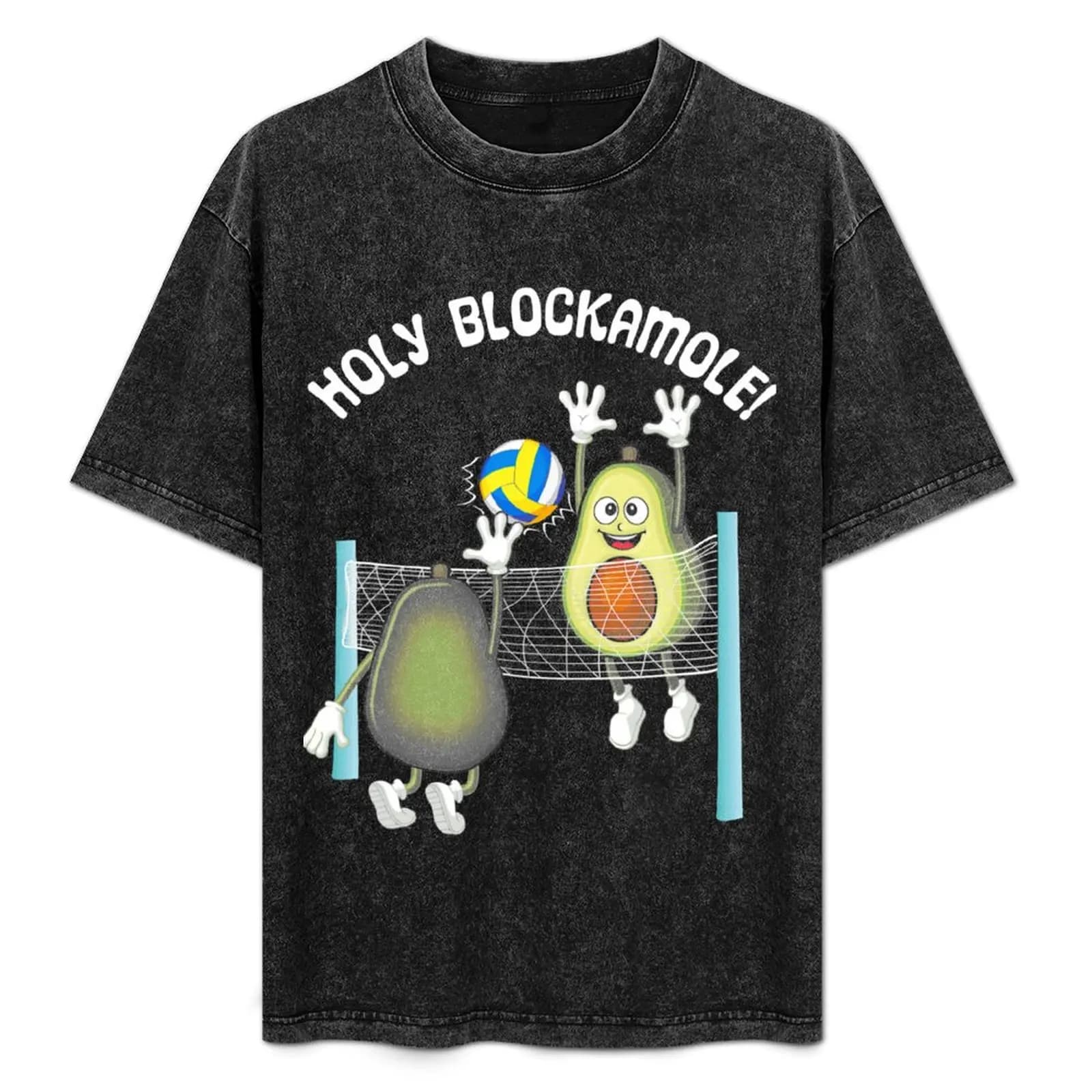 Santo Blockamole! T-shirt da pallavolo Guacamole Player Blocker, taglia grande, maglietta casual ampia e comoda