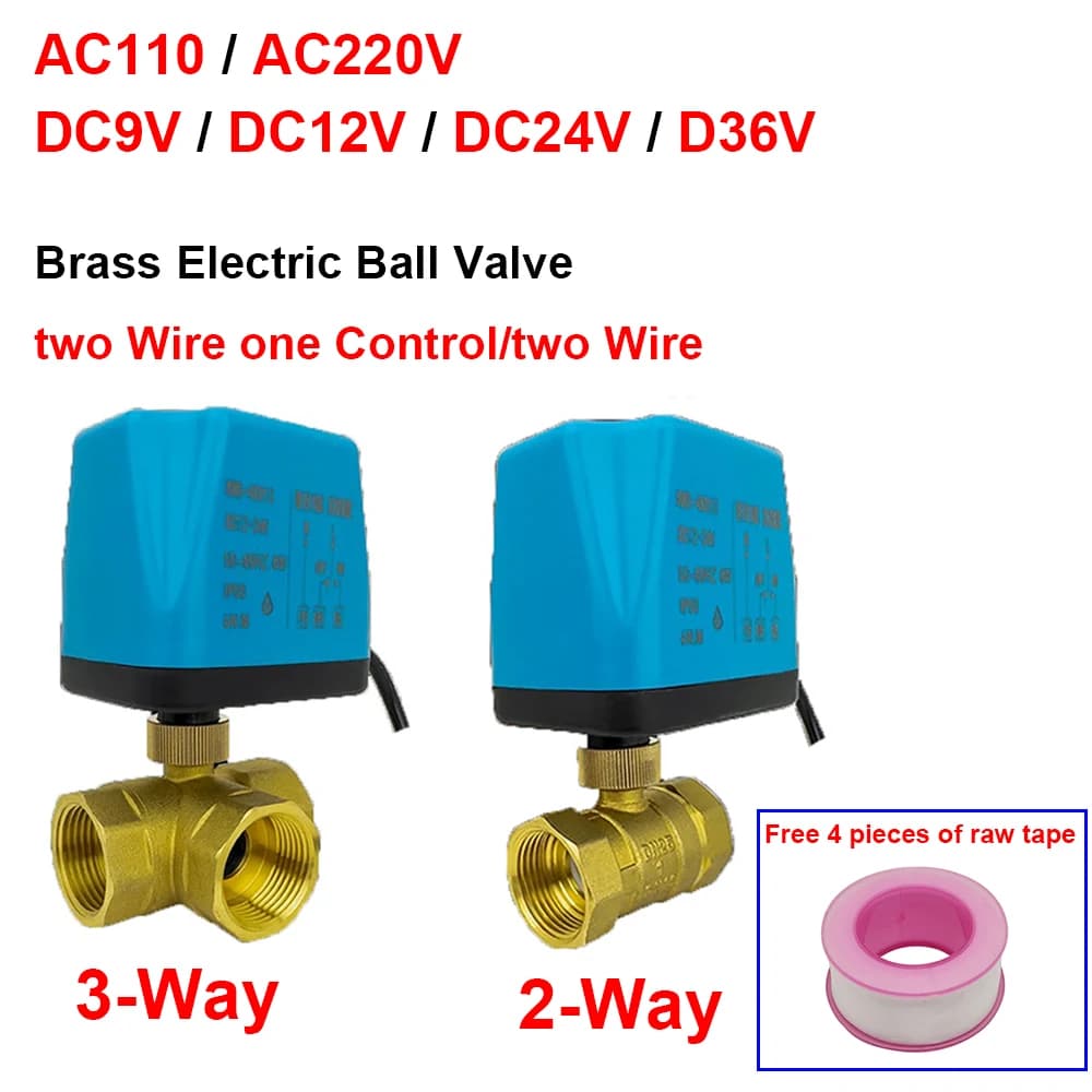 Valvola a sfera elettrica normalmente aperta normalmente chiusa 1/2 "3/4" 1 "1.2" 1.5 "110 V/220 V/9 V/12 V/24 V/36 V