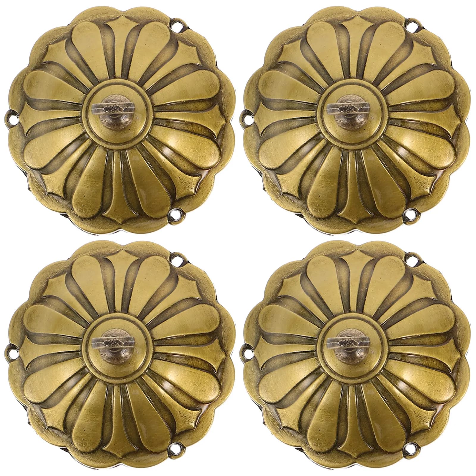 4Pcs Wind Chime Caps Zinc Alloy Replacement Tops Vintage Feng Shui Outdoor Garden Suncatcher DIY Craft Parts