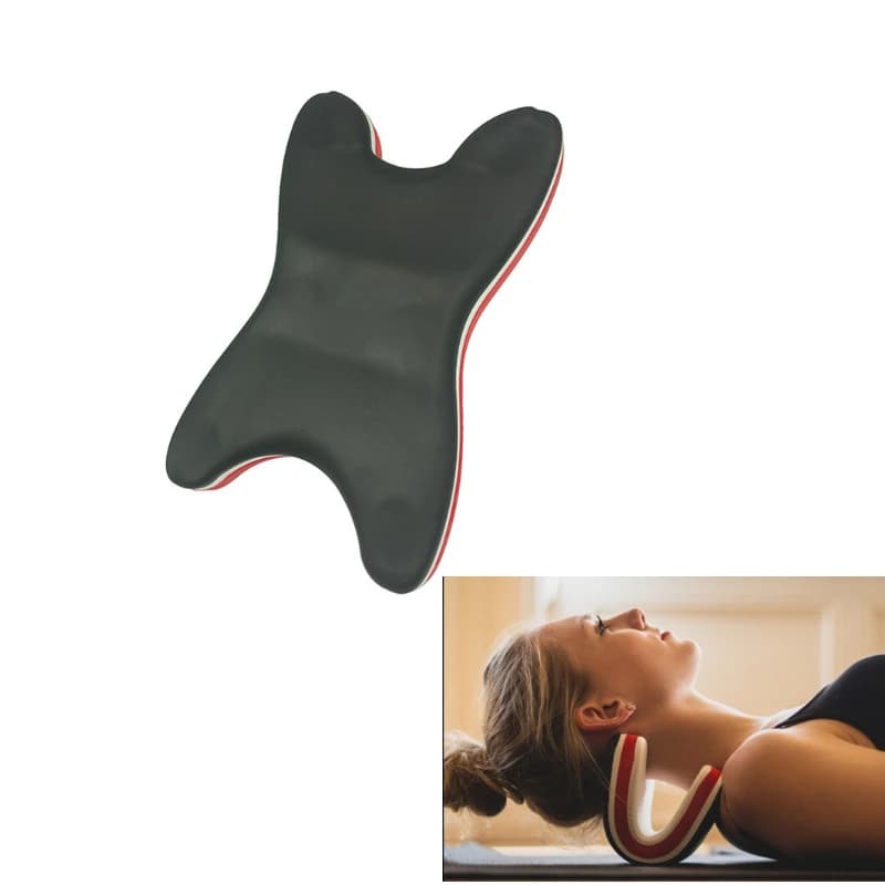 Cuscino Massaggiante a U per Stretching Cervicale, Supporto per Collo e Schiena, Correttore di Postura, Rilassamento Muscolare, Supporto per il Collo in Schiuma EVA