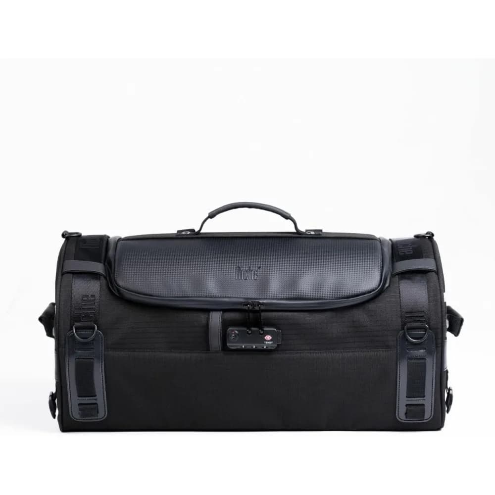 borsa da coda impilabile di nicchia, tre dimensioni, borsa per sedile posteriore per moto con copertura antipioggia impermeabile, bagaglio da viaggio per moto, chiusura con cerniera