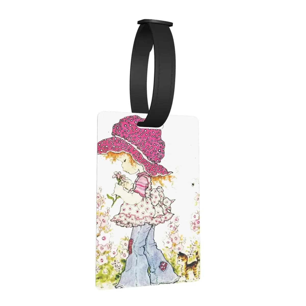 Sarah Kay Girl Etichette per bagagli Accessori per valigie Viaggi Bagagli portatili Etichetta per imbarco Porta etichette ID Nome Indirizzo