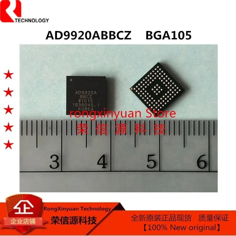 AD9920ABBCZ AD9920A BGA105 Processore di segnale CCD a 12 bit con driver a V e generatore di temporizzazione di precisione 100% nuovo originale