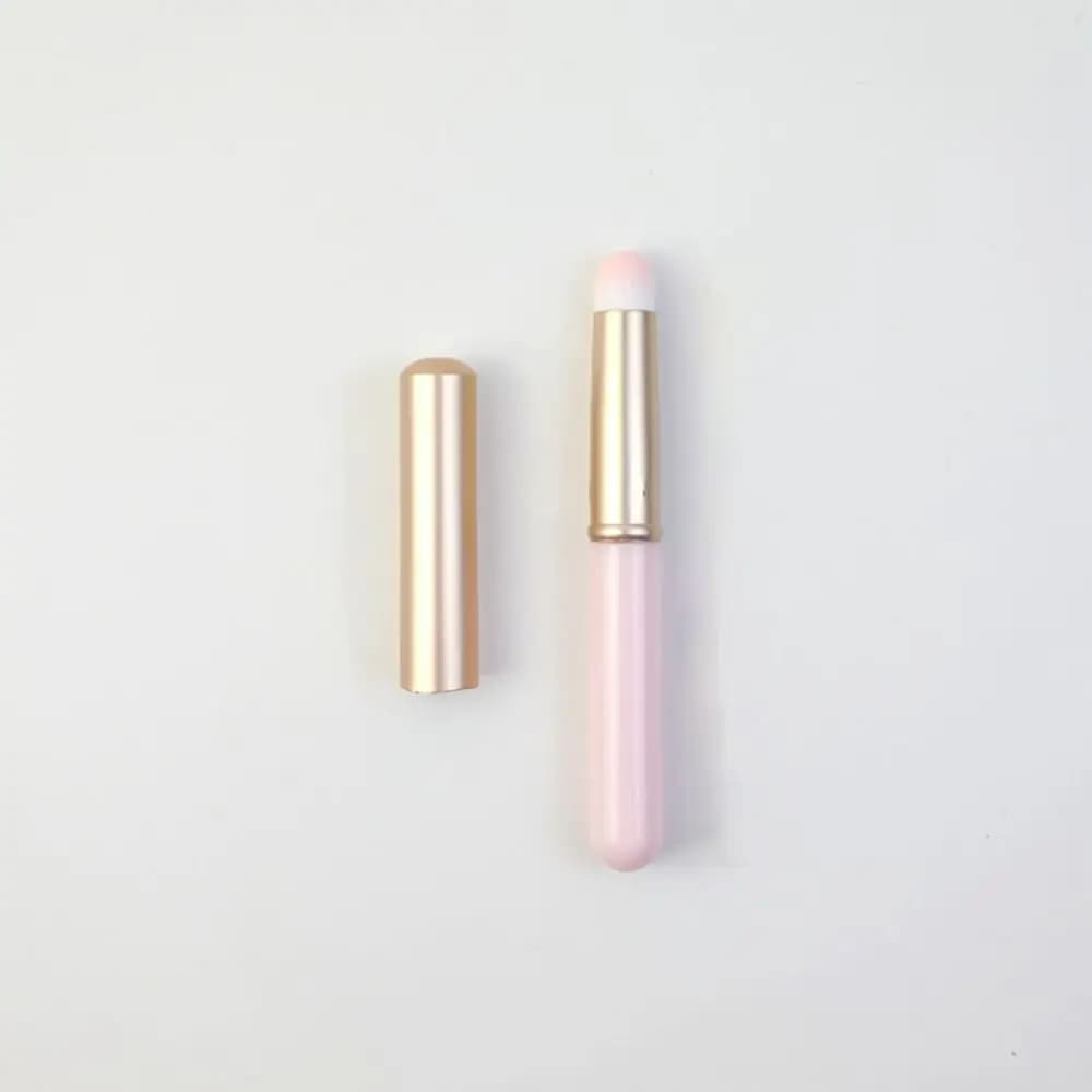 Pennello per Labbra Multiuso Riutilizzabile, Pennello Professionale per Rossetto con Testa Rotonda, Mini Pennello per Lucidalabbra, Strumento Portatile per il Trucco Femminile