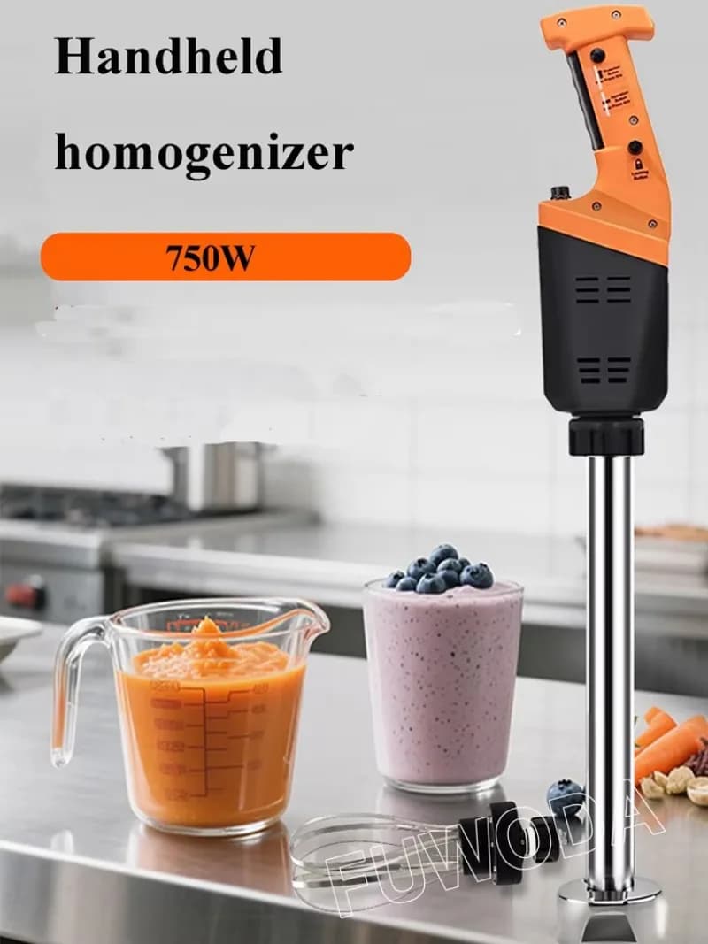 750W Commercial Heavy Handheld Immersion Blender Mixer for Soup Smoothie Sugar Blending Kitchen Use
