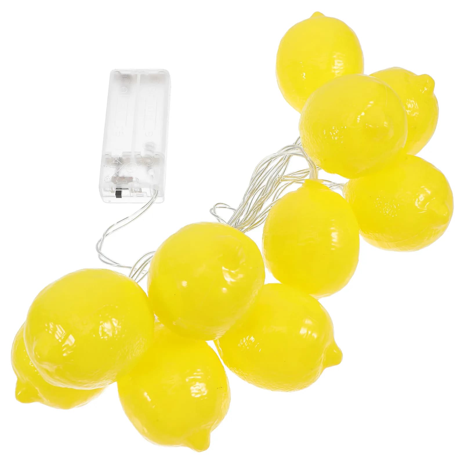 Luci a stringa LED a forma di limone 1,5m, bianco caldo, per feste, Natale, matrimoni, decorazioni per camera da letto, giardino, festival