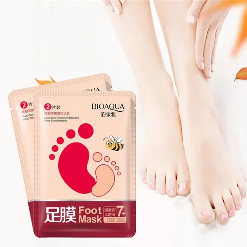 2 pz/busta Maschera Esfoliante per Piedi, Maschera Corpo per la Rimozione della Pelle Morta, Calzini Leviganti Energizzanti per Pedicure e Cura dei Piedi