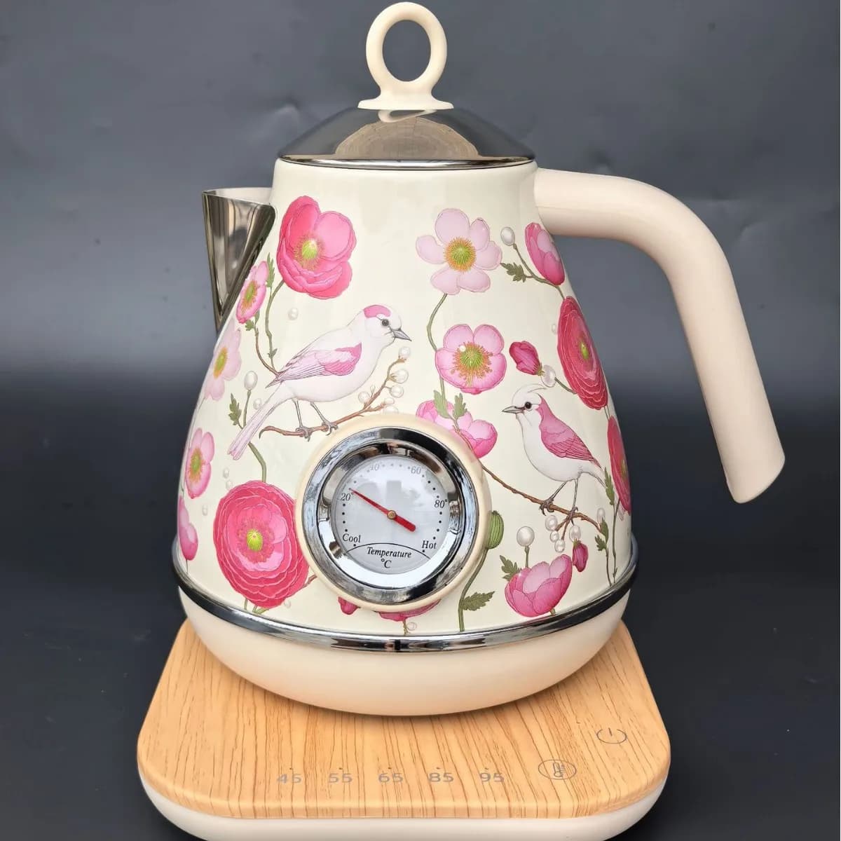 1.7L Electric Kettle with Temperature Control, Stainless Steel 304, with Temperature Display, Teapot with Automatic Heat Maintainment
