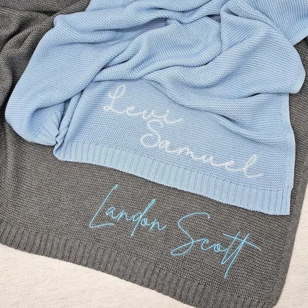 Custom stroller cover with embroidered name, nap blanket, pure cotton sofa cover, baby blanket