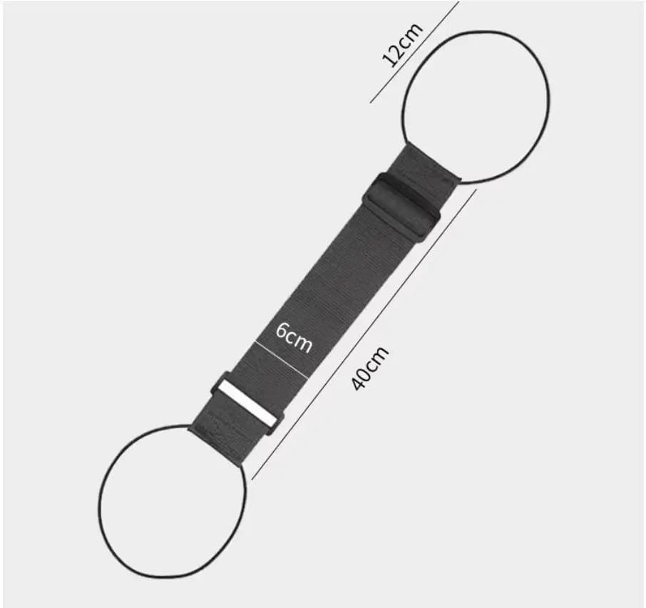 1 Pack Black Luggage Straps for Add a Bag Bungees Lightweight Easy Elastic Wrap Belts for Attaching Extra Bags Purse to Suitcase Handle Handbag Backpack Spinner Carryon Travel Airport