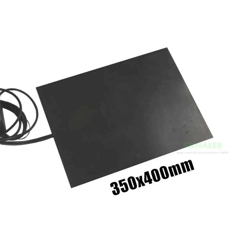 110V 220V 1000W 350x400mm stampante 3D riscaldatore in gomma siliconica a letto termico 350*400mm piastra riscaldante elettrica piastra riscaldante
